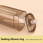 School Bus Design Kids Water Bottle With Strap– 500ml ABS Plastic Leak-Proof Bottle Small Square Drinking Cup – Fun & Durable Water Bottle for Children (Random Color)