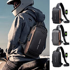 Fashion Men Sling Bag Pack with Lock Waterproof Anti-Theft Chest Bag with USB Charging Port Shoulder Bag Body Backpack with TSA Lock