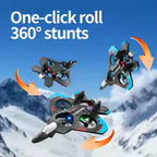 Premium RC Fighter Jet Plane – 2.4G Remote Control Foam Airplane Toy with Lights | High-Speed Glider | Helicopter Style Stunt Aircraft for Kids & Adults