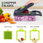 16 in 1 Multifunctional Vegetable Slicer Cutter Shredders Slicer With Basket Fruit Potato Chopper Carrot Grater