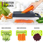 16 in 1 Multifunctional Vegetable Slicer Cutter Shredders Slicer With Basket Fruit Potato Chopper Carrot Grater